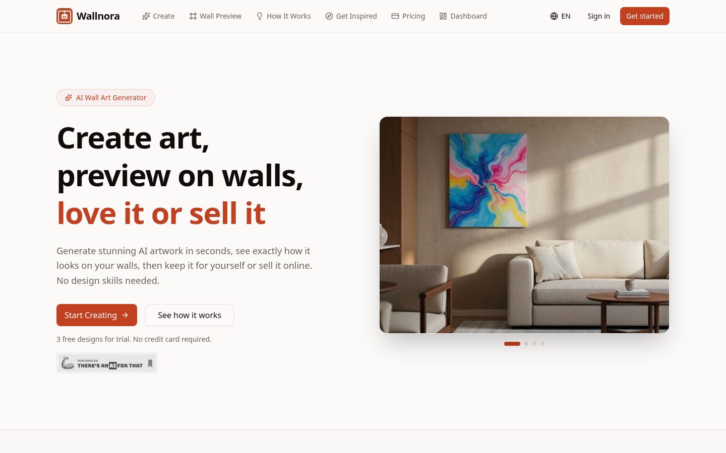 Wallnora Homepage