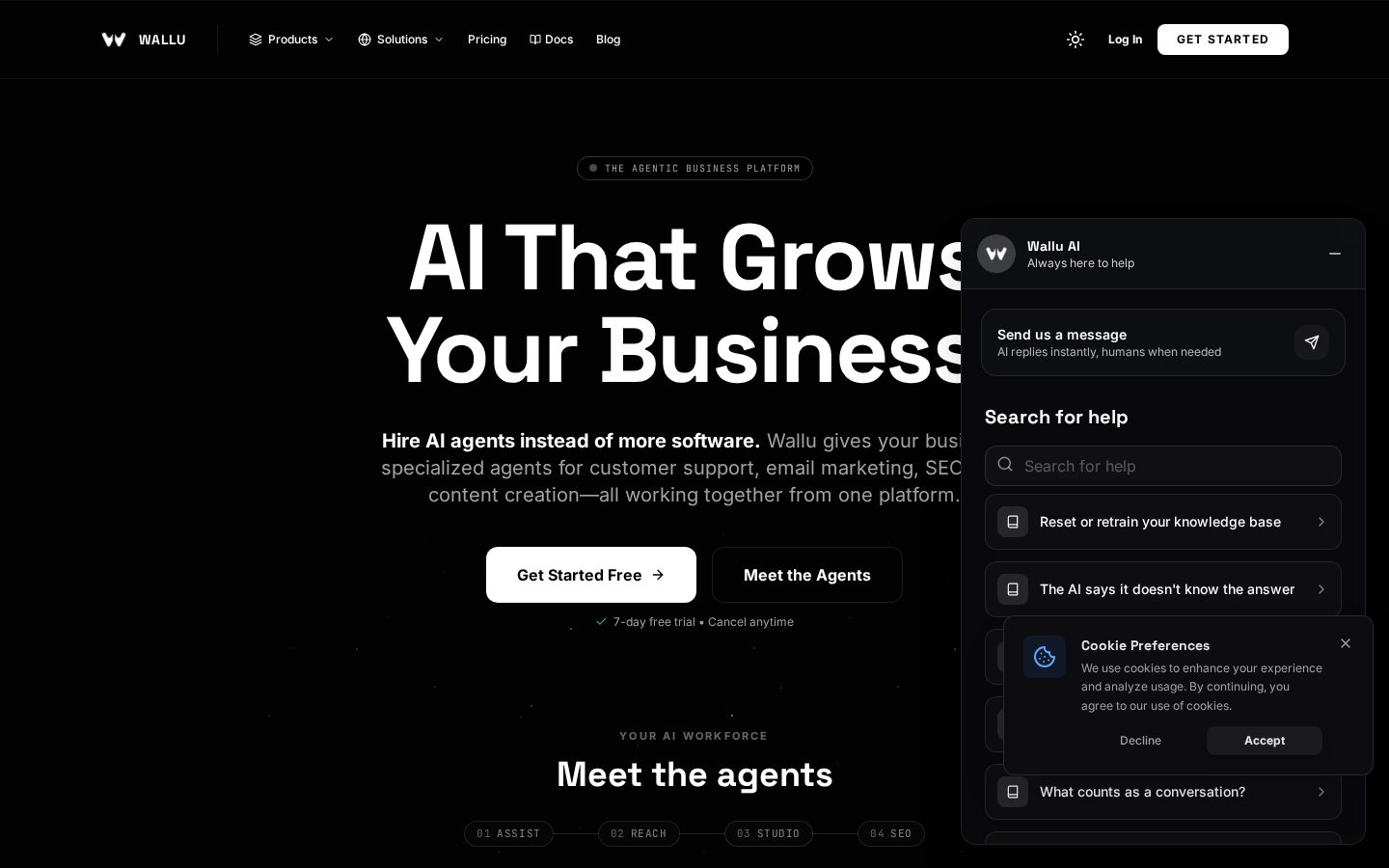 Wallu Homepage