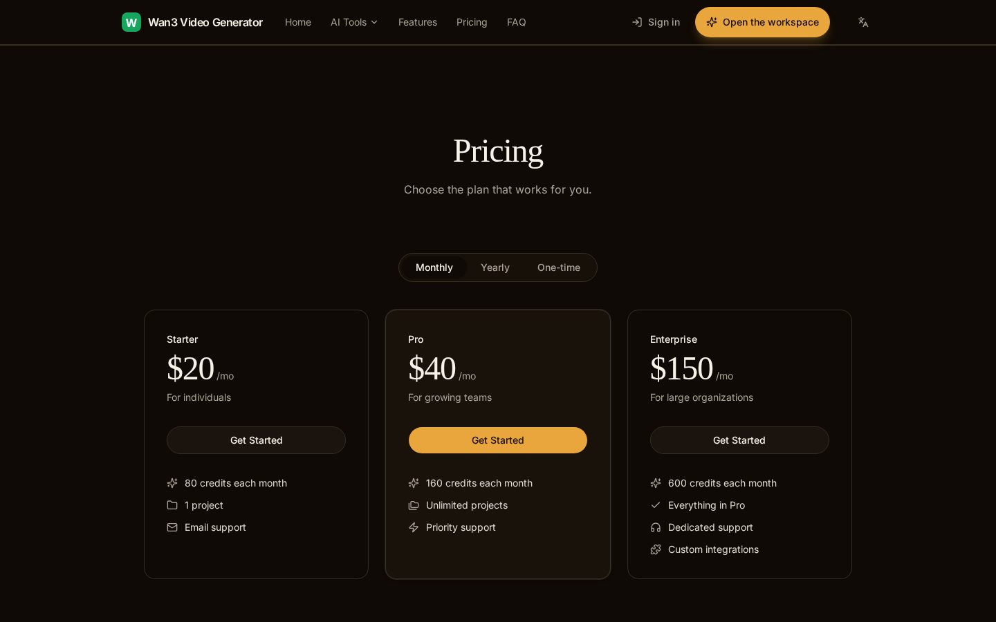 wan-3.pro Pricing
