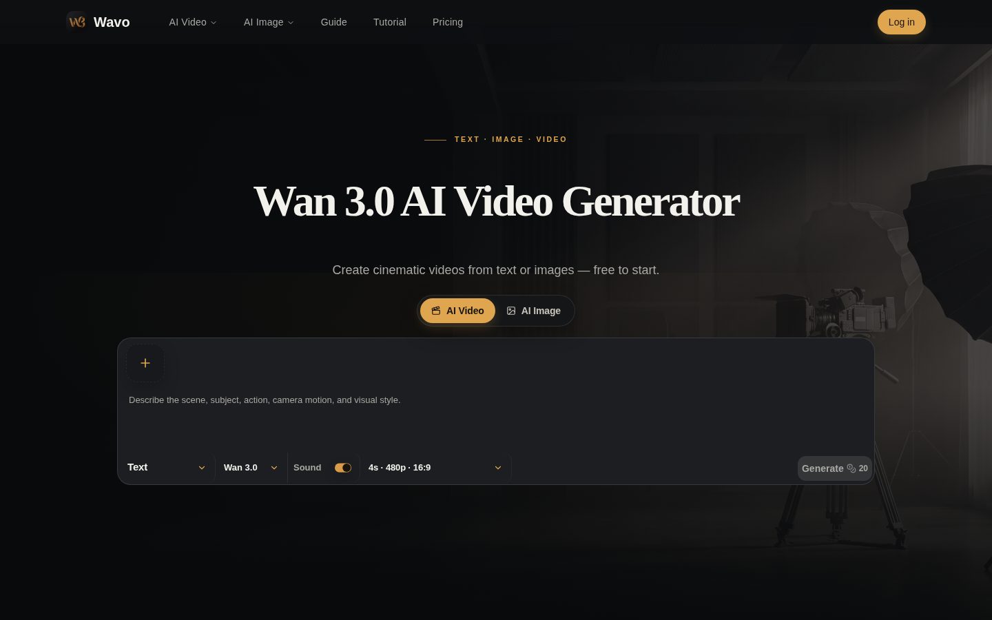 wan3video Homepage