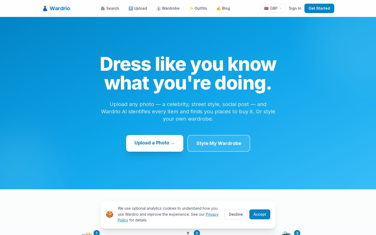 Wardrio Homepage