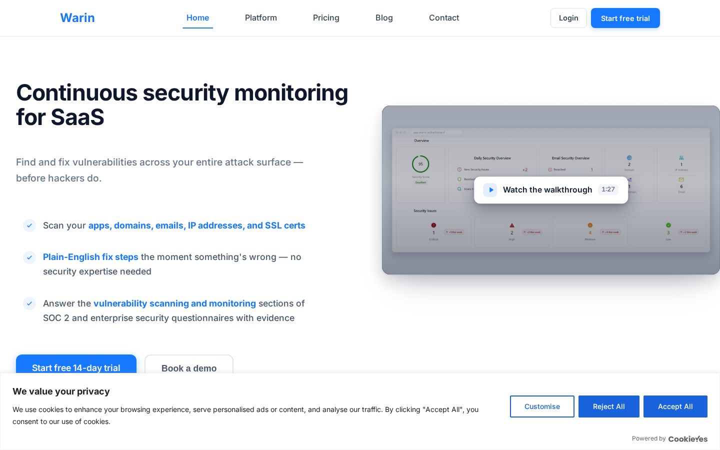 Warin Homepage