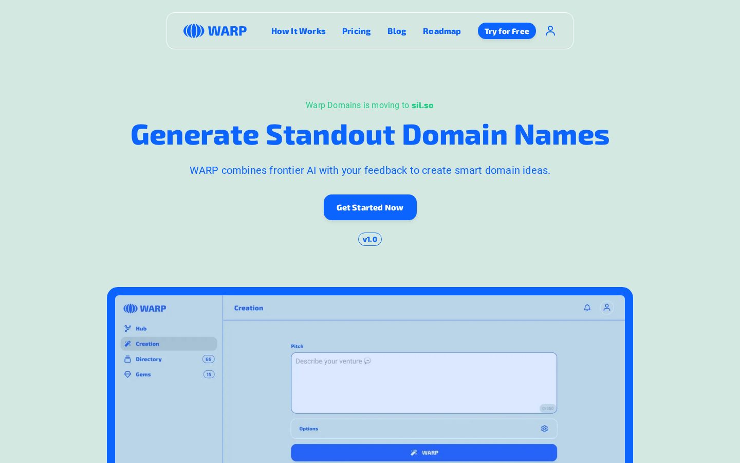 Warp Domains Homepage