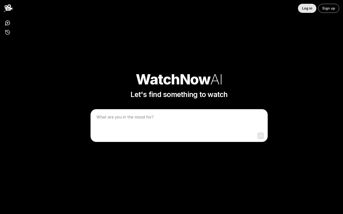 WatchNow AI Homepage