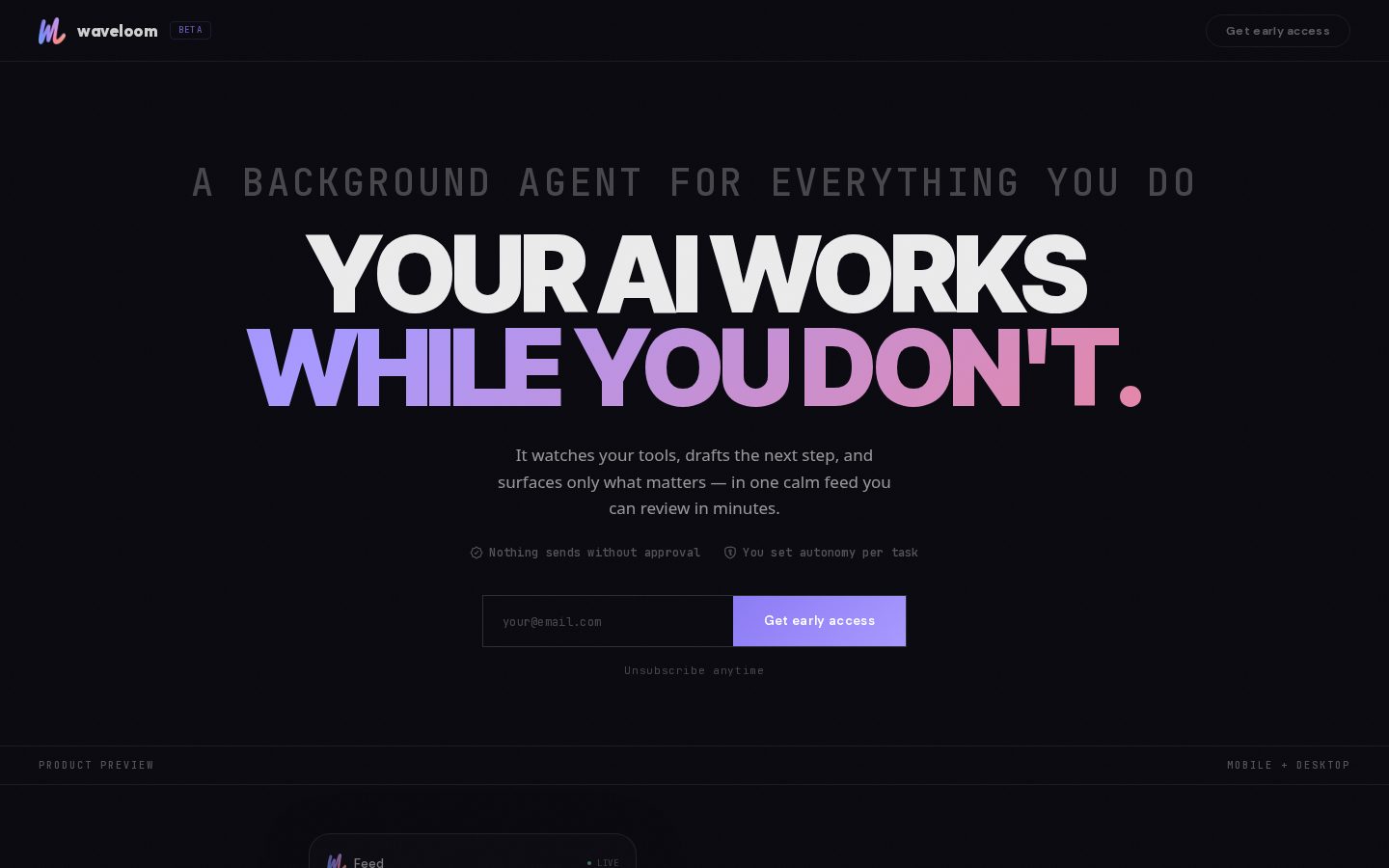 Waveloom Homepage