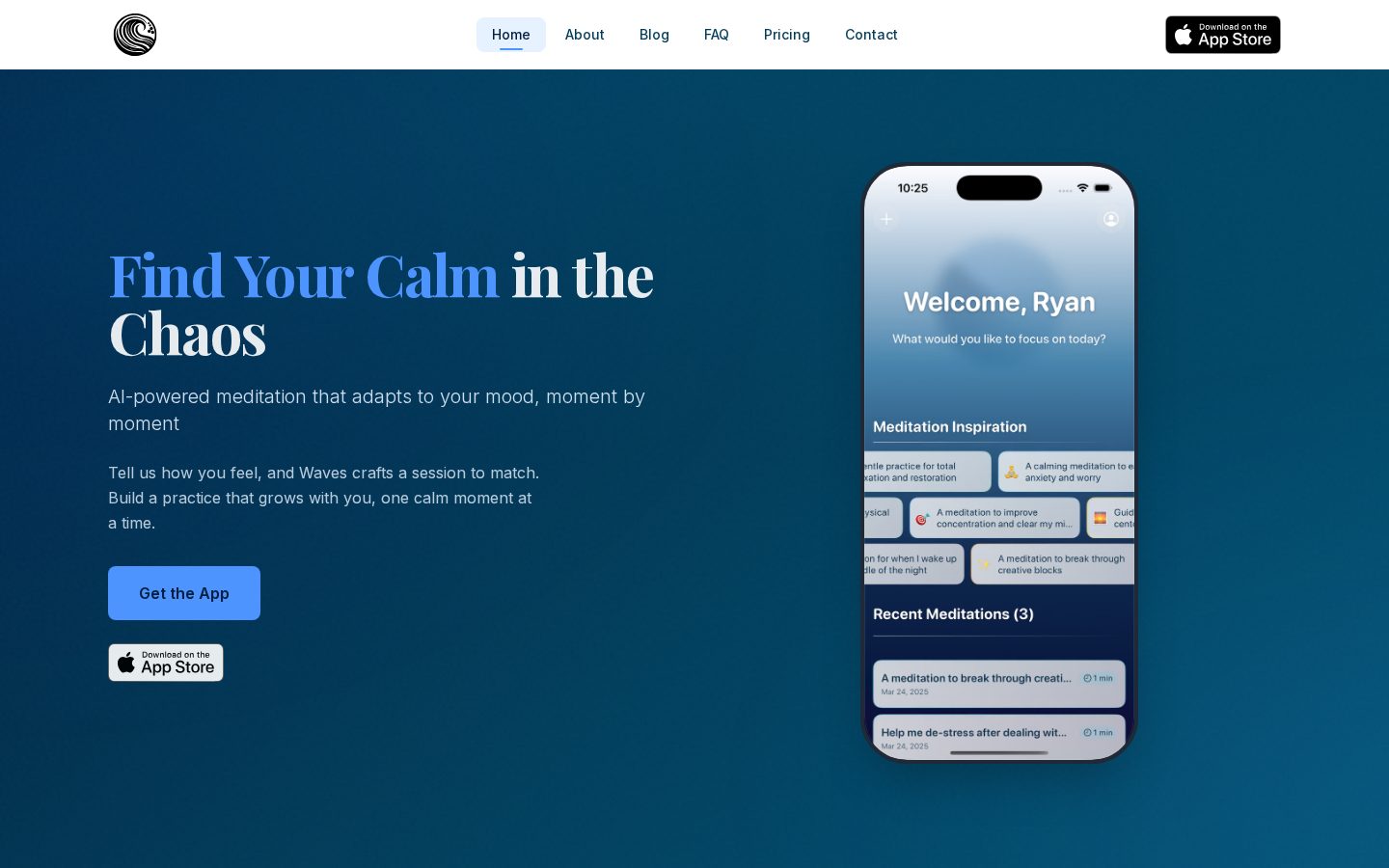Waves Homepage