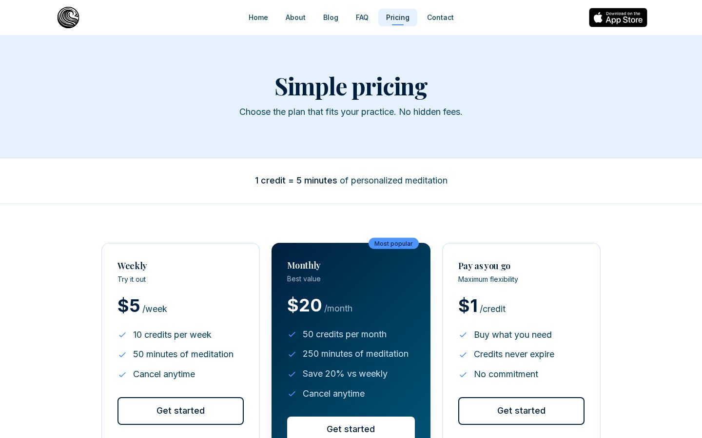 Waves Pricing