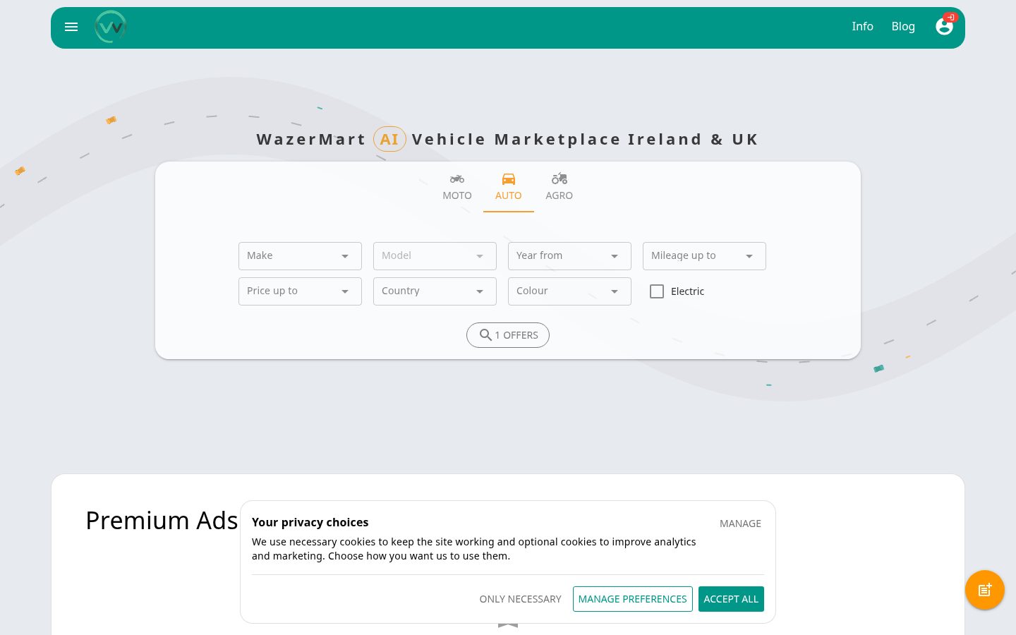 WazerMart Homepage