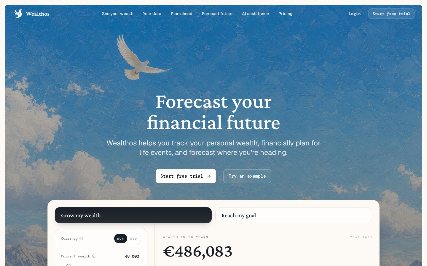Wealthos Homepage
