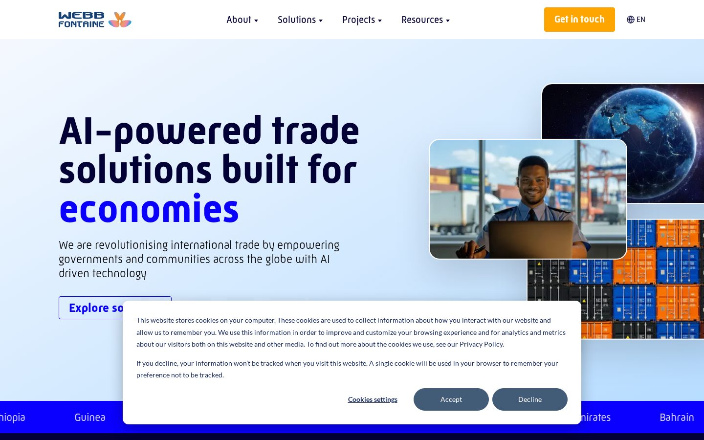Webb Fontaine Homepage