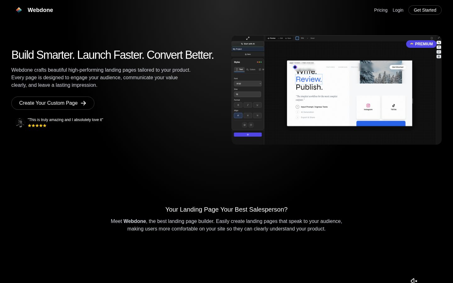 Webdone Homepage
