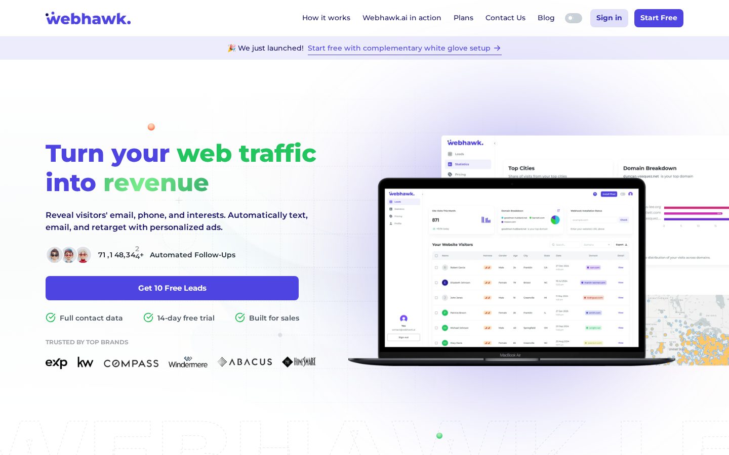Webhawk Homepage