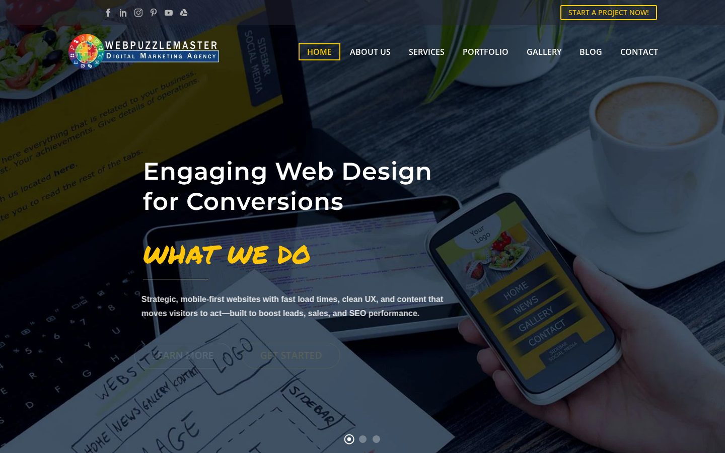 Webpuzzlemaster Digital Marketing Agency Homepage