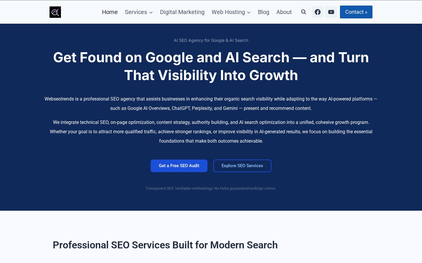 Webseotrends Homepage
