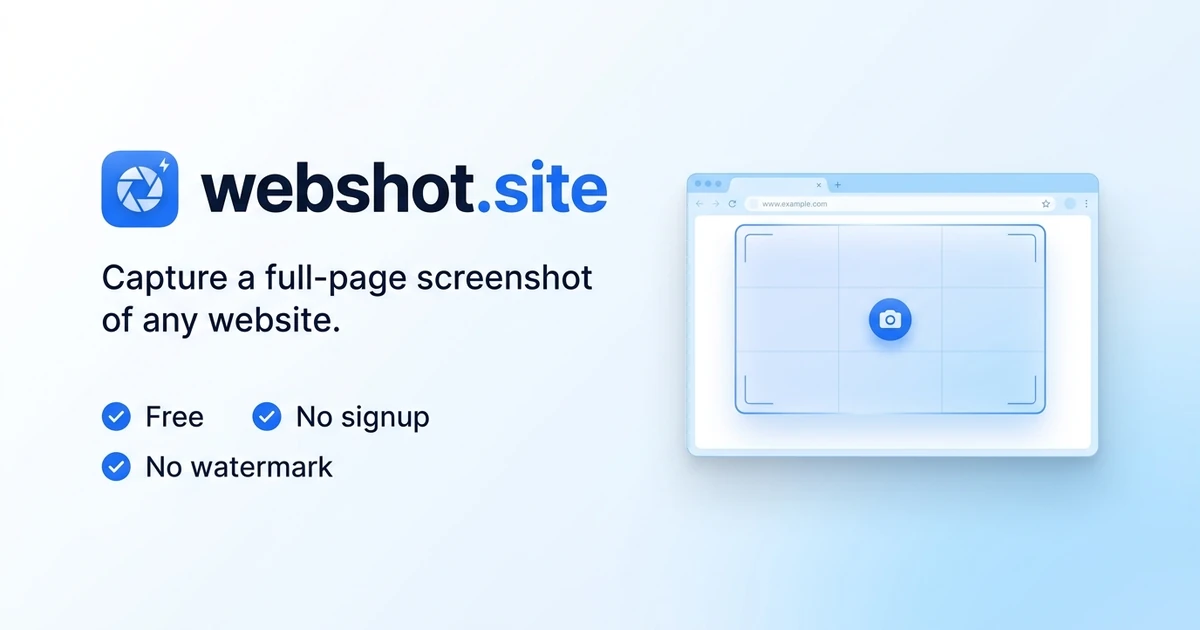 Homepage screenshot