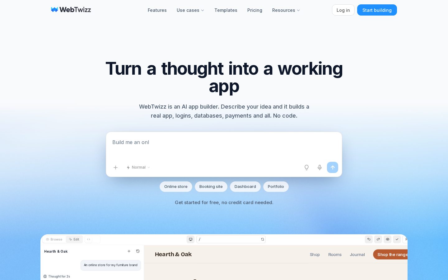 Webtwizz Homepage