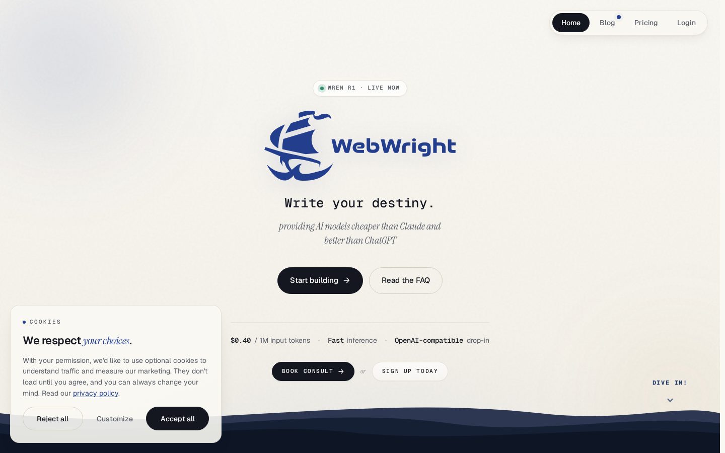 WebWright Homepage