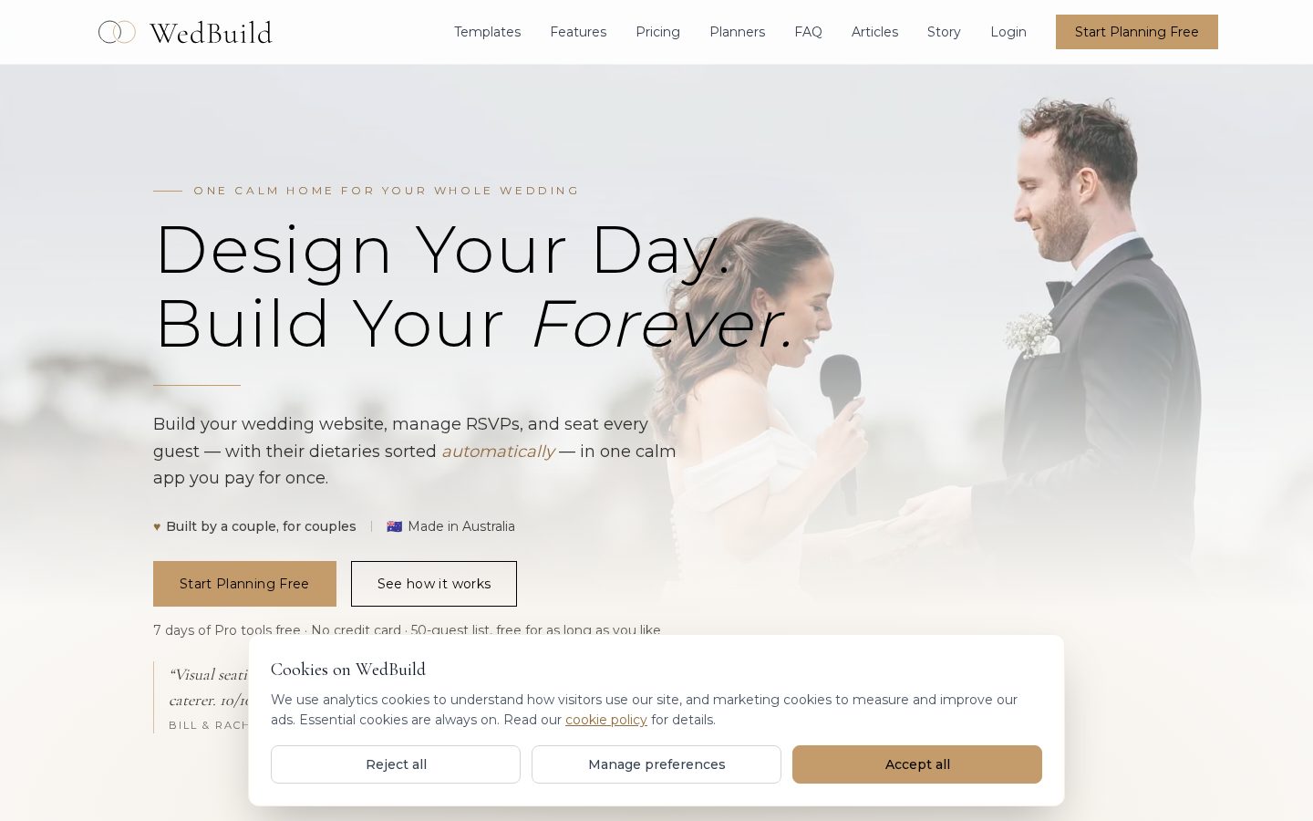 WedBuild Homepage
