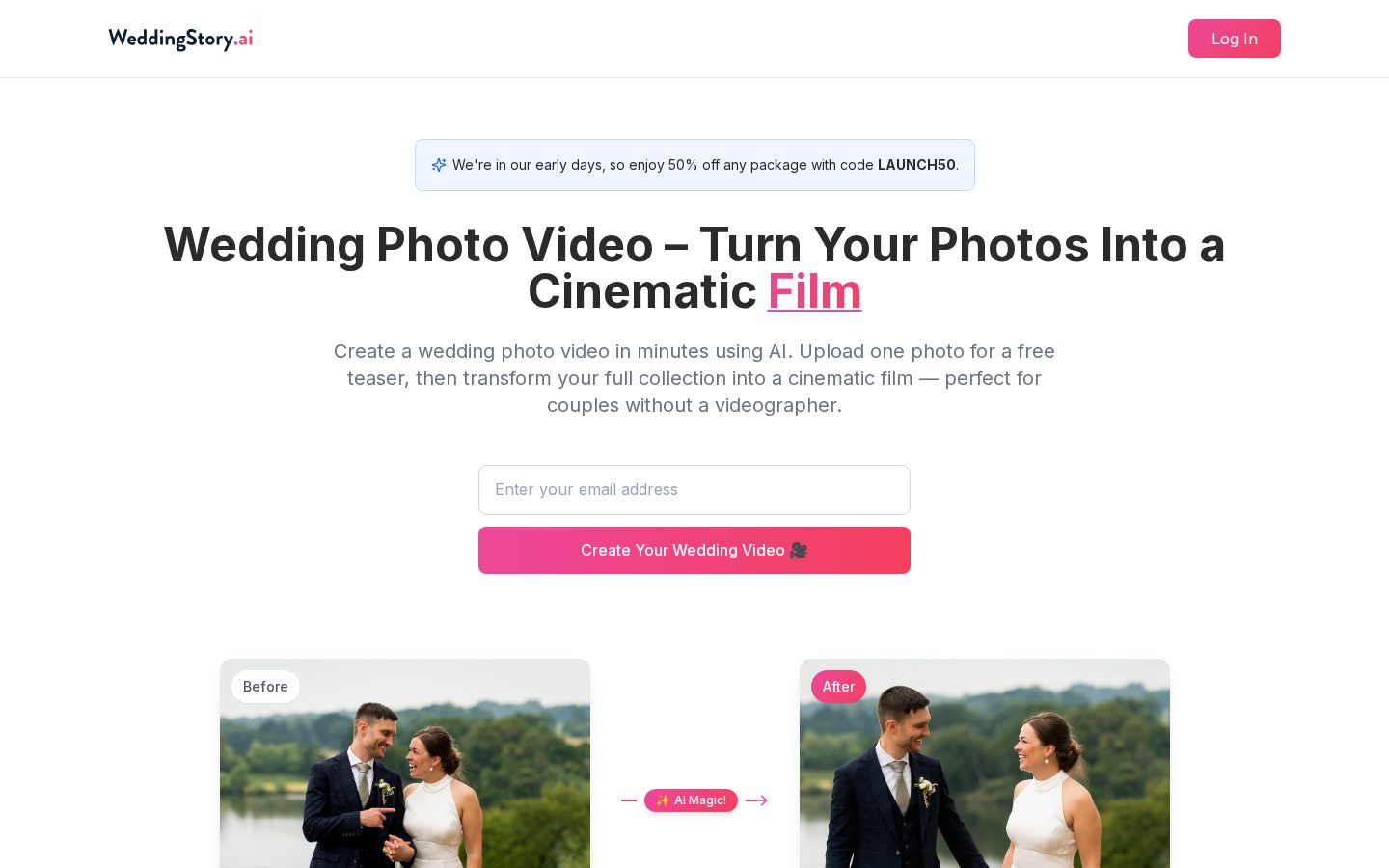 WeddingStory Homepage