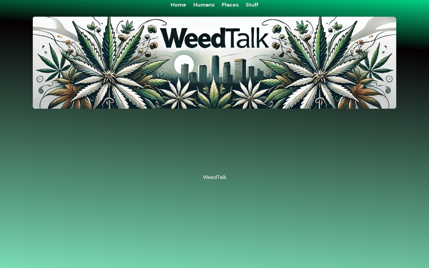 WeedTalk Homepage