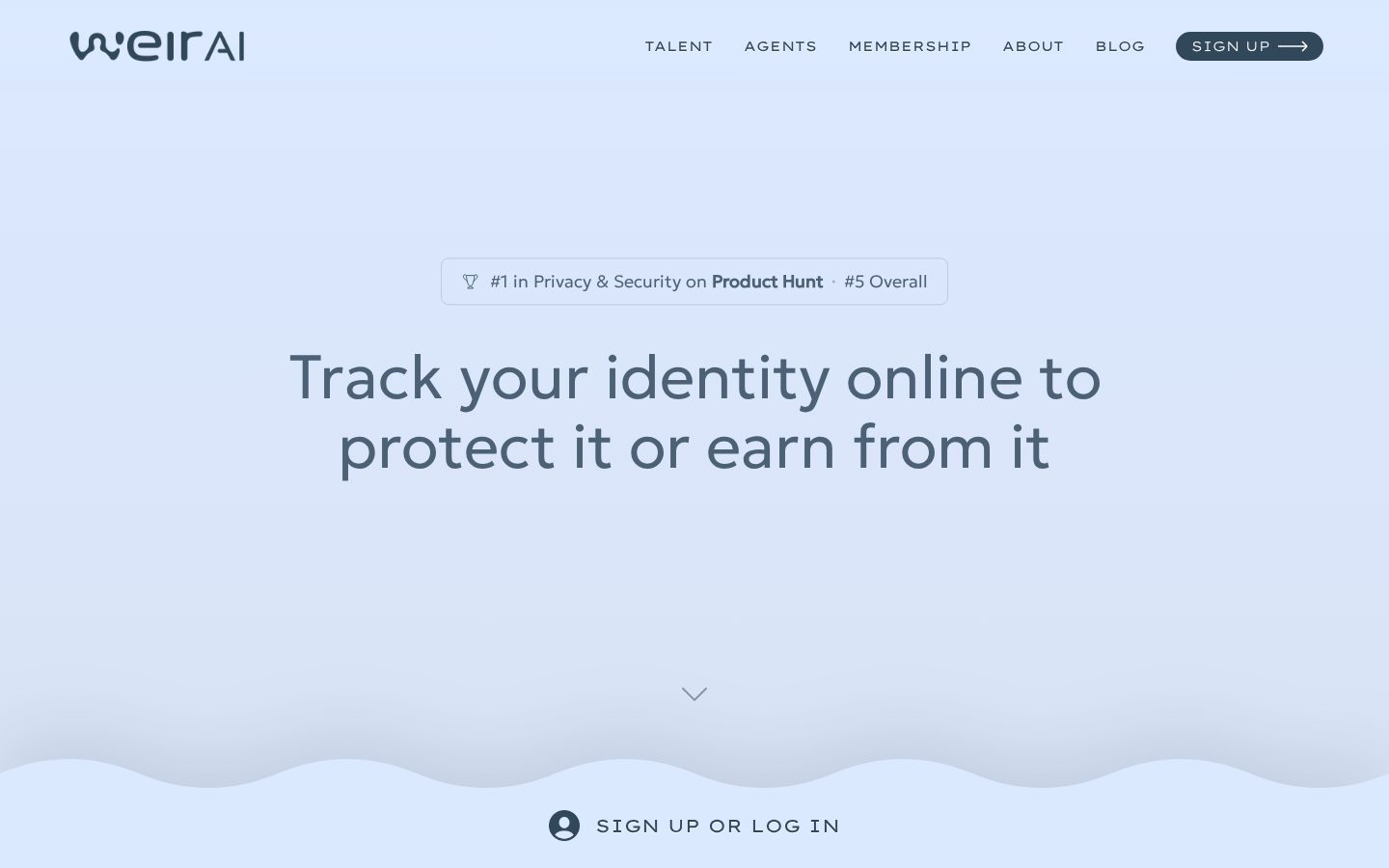 WEIR AI Homepage