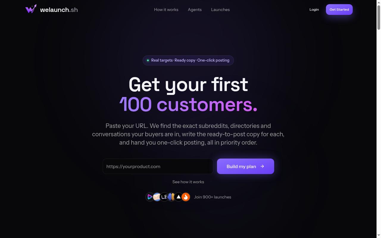welaunch.sh Homepage