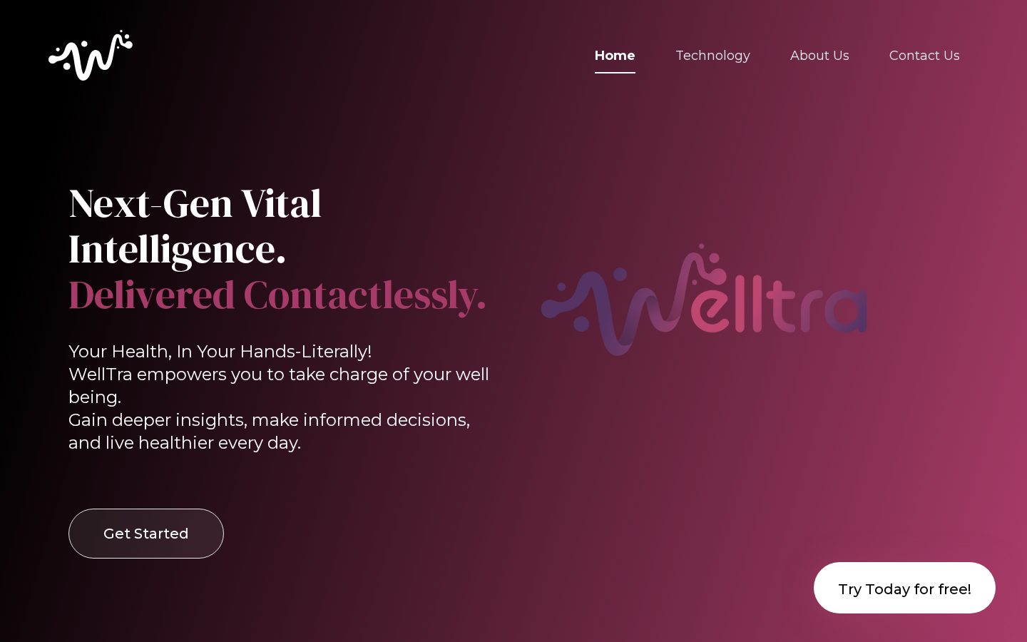 WellTra.Ai Homepage