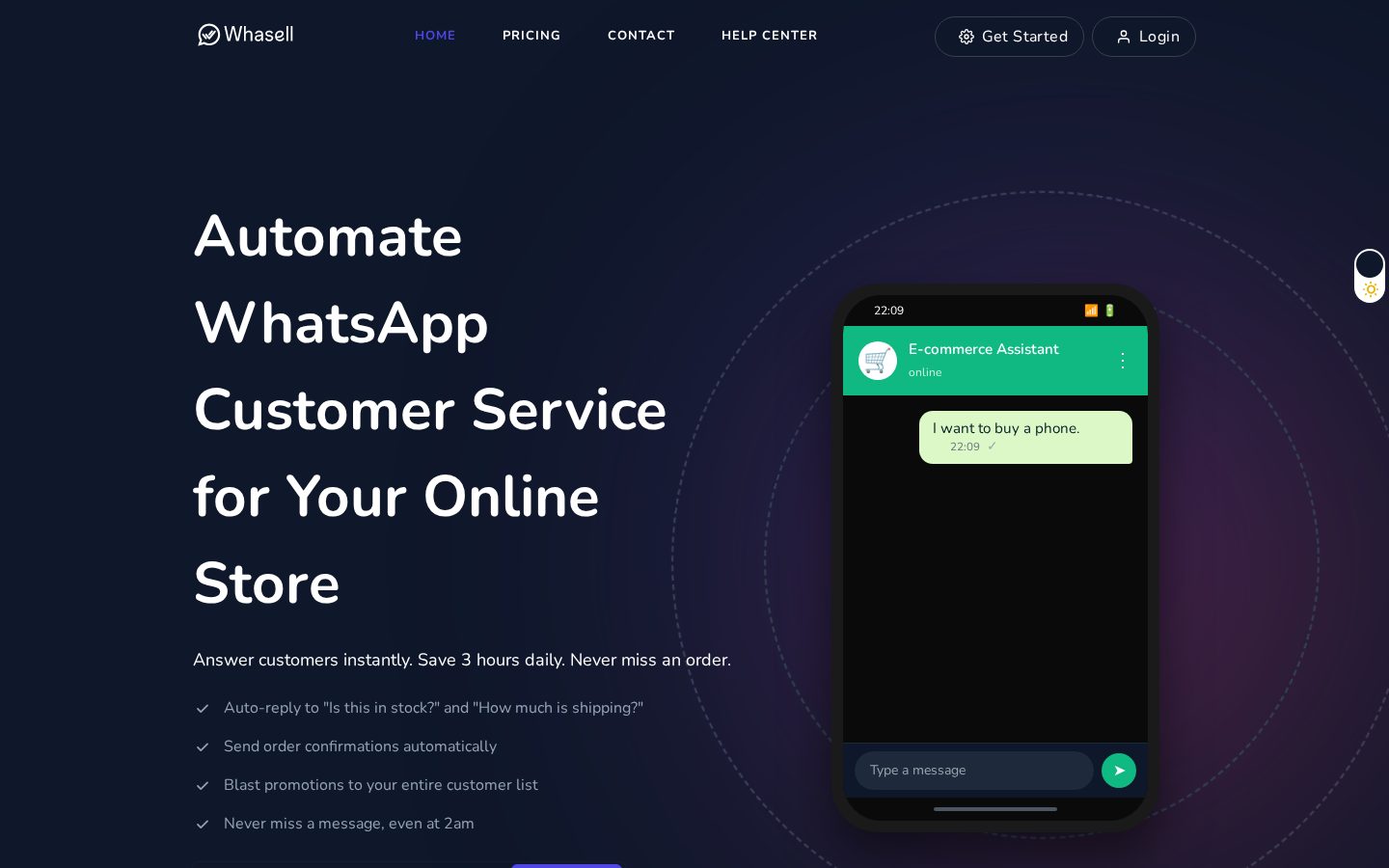 Whasell Homepage