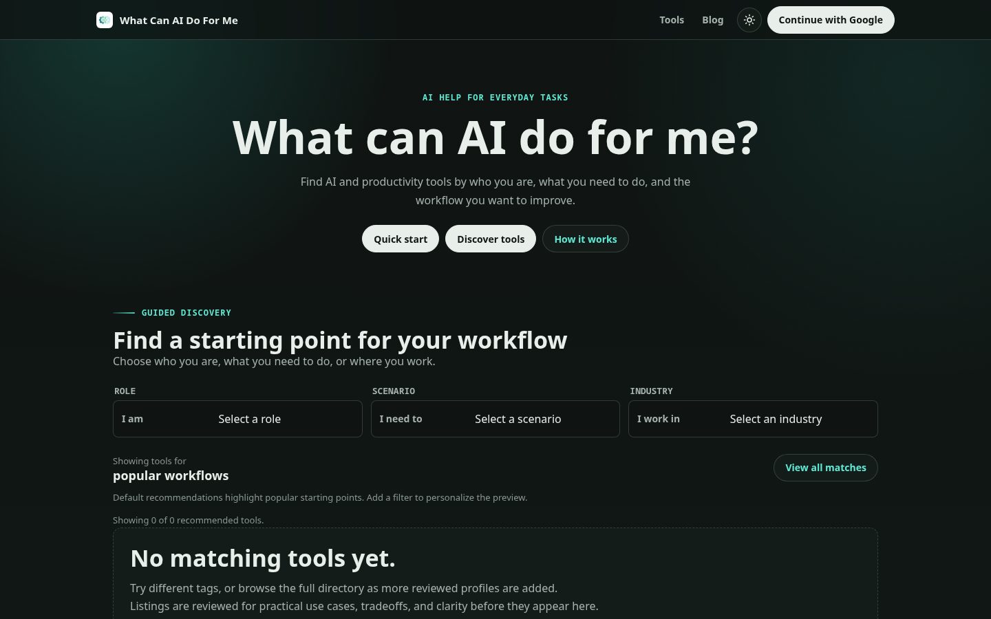 What Can AI Do Homepage