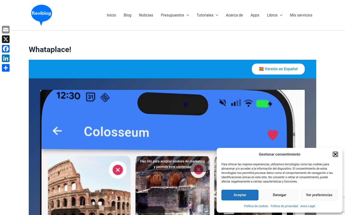 Whataplace Homepage