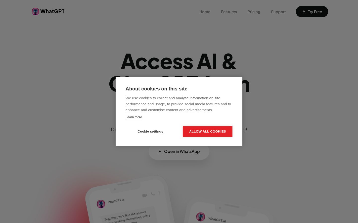 WhatGPT Homepage