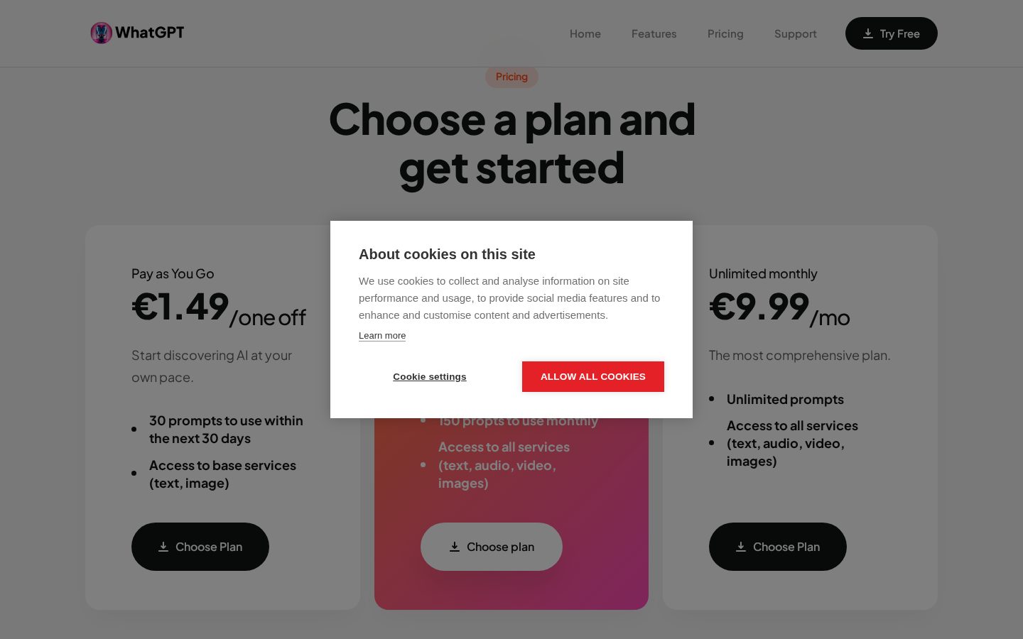 WhatGPT Pricing