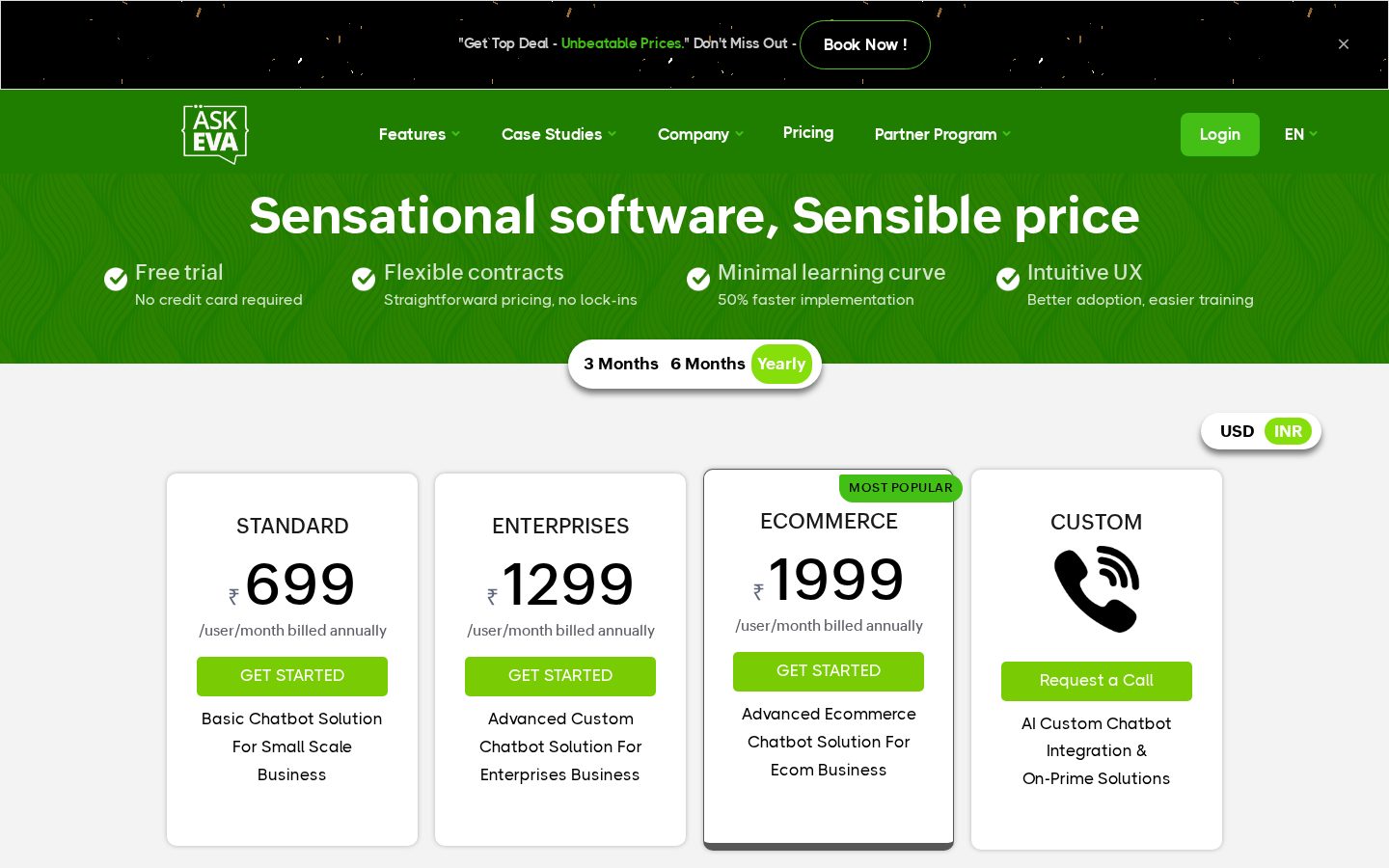 WhatsApp Chabot Pricing