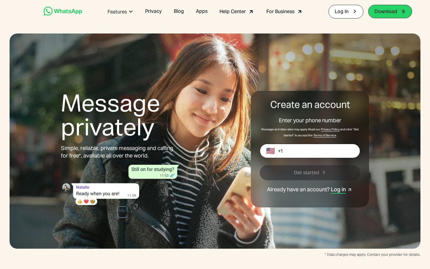 WhatsApp Message Summaries Homepage