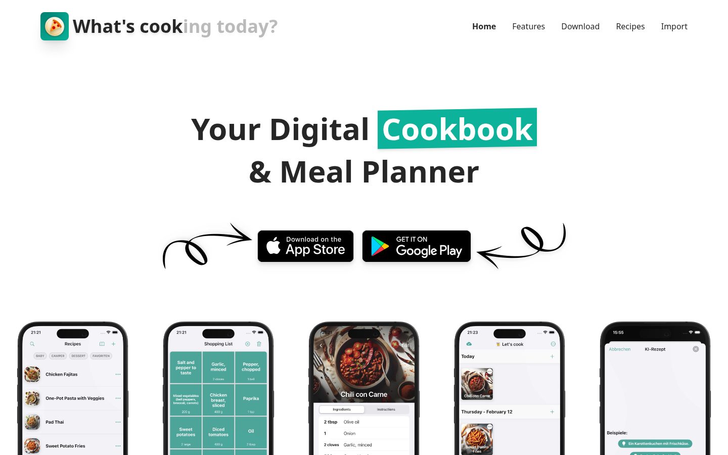 WhatsCook Homepage
