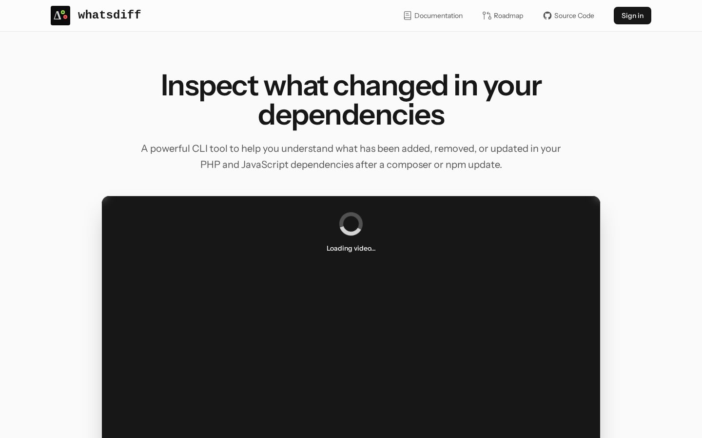 WhatsDiff Homepage