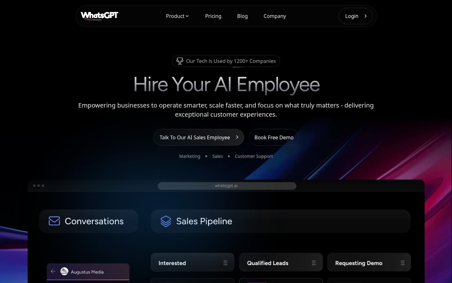WhatsGPT Homepage