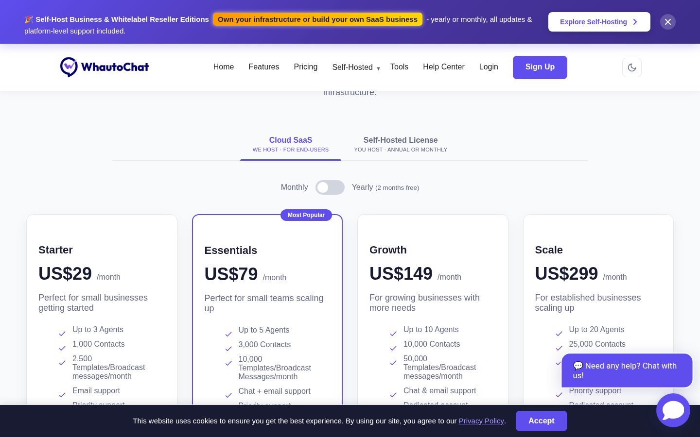 WhautoChat Pricing