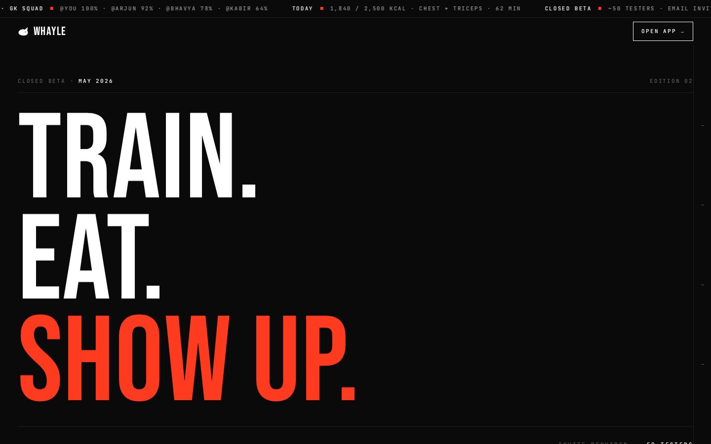 Whayle Homepage