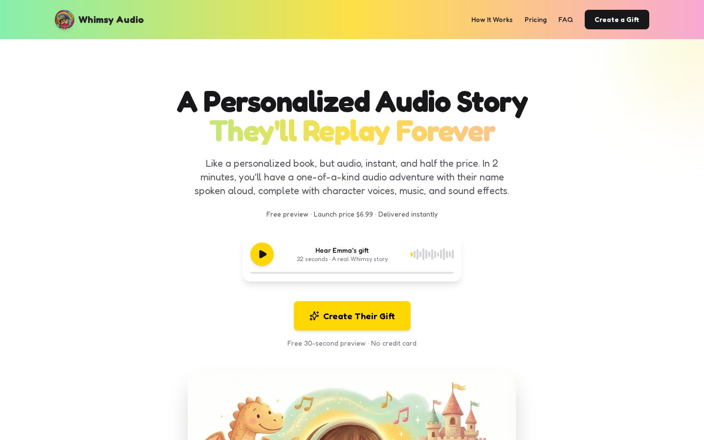 Whimsy Audio Homepage