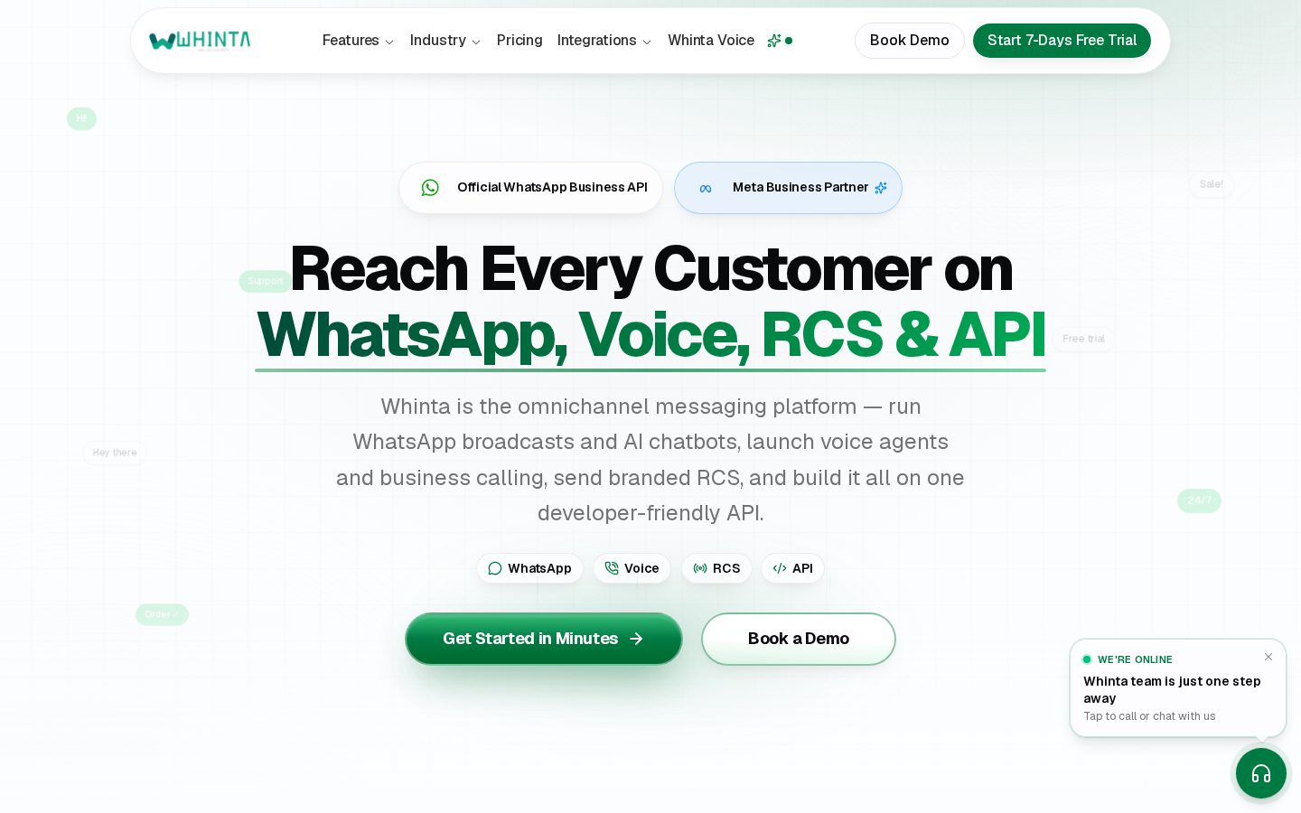 Whinta Homepage