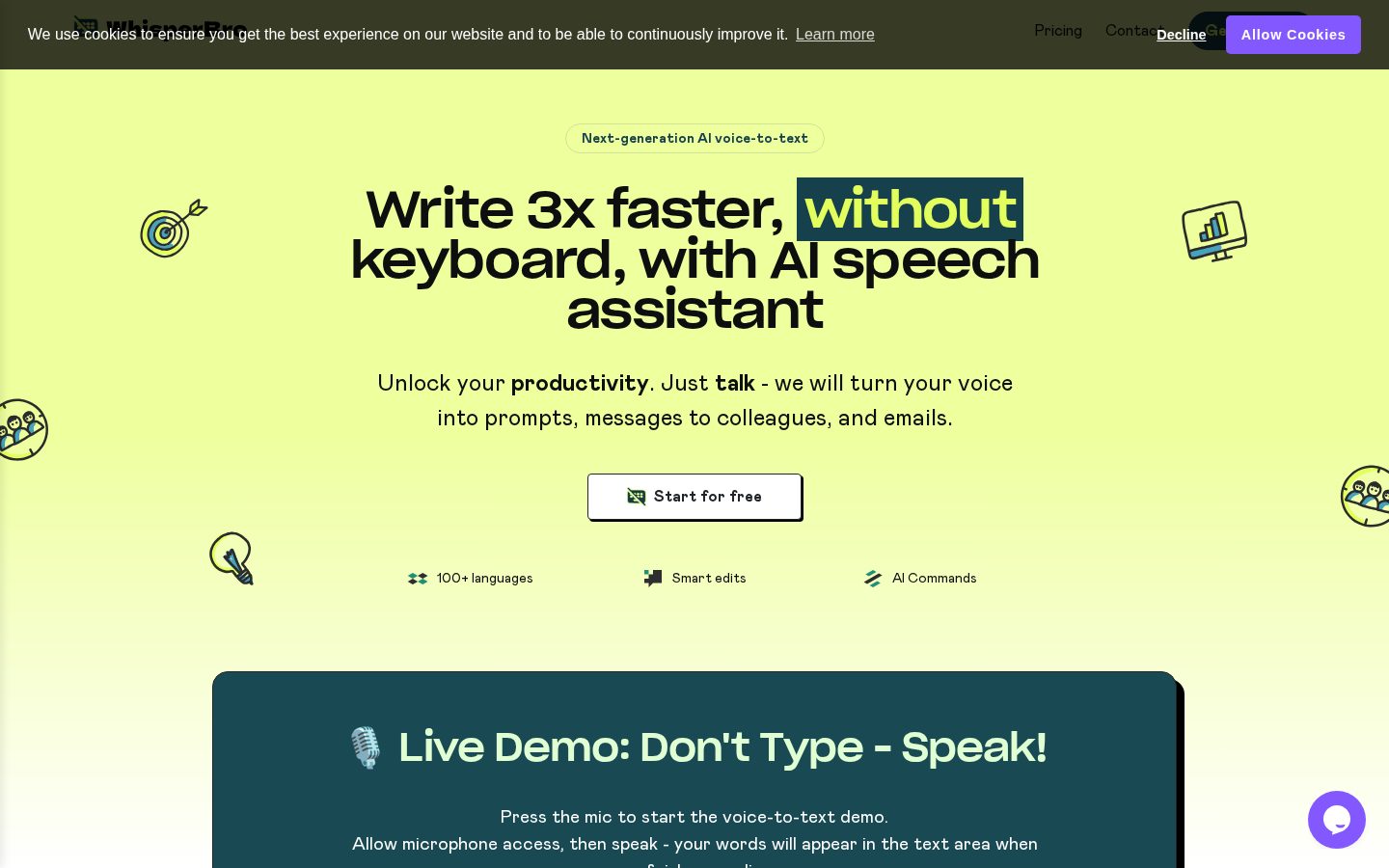 WhisperBro Homepage