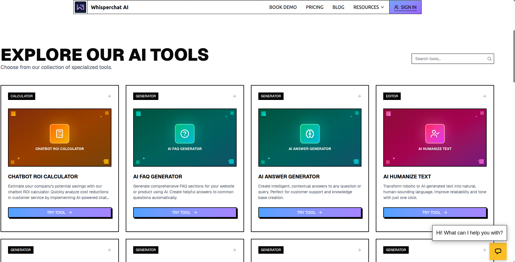WhisperChat AI Tools