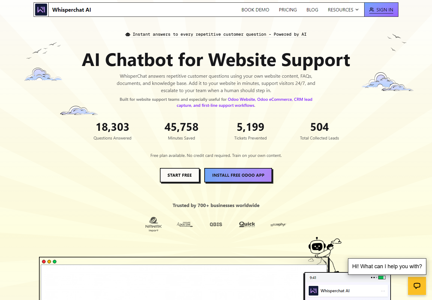 WhisperChat homepage