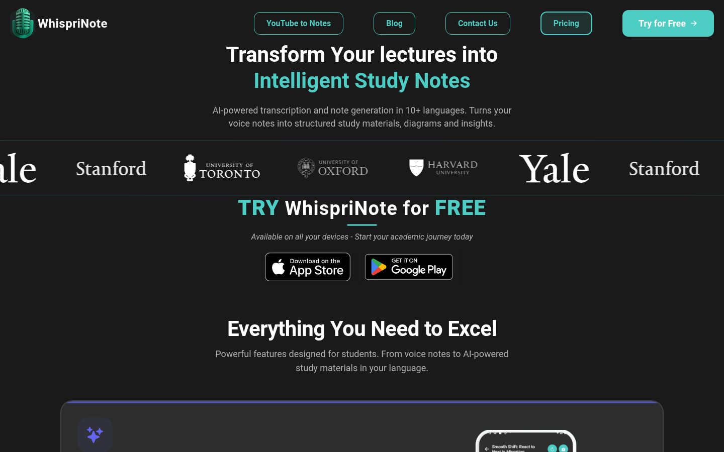 WhispriNote Homepage