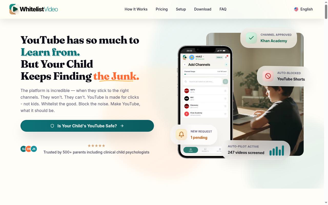 Whitelist Video Homepage