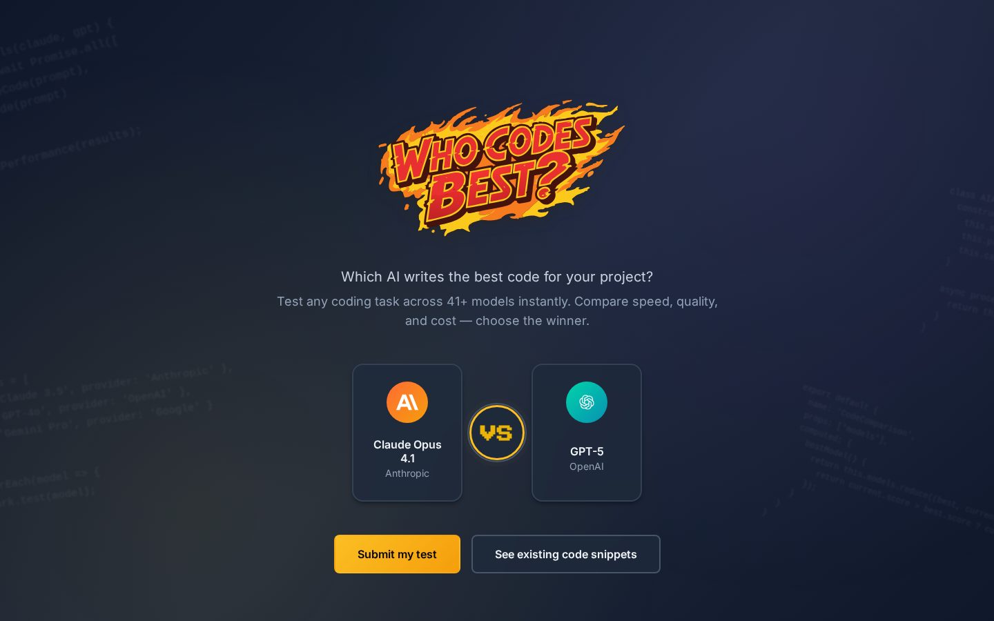 WhoCodesBest Homepage