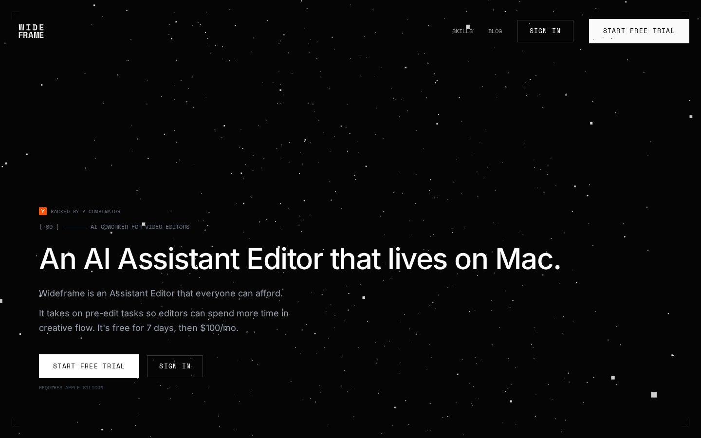 Wideframe Homepage
