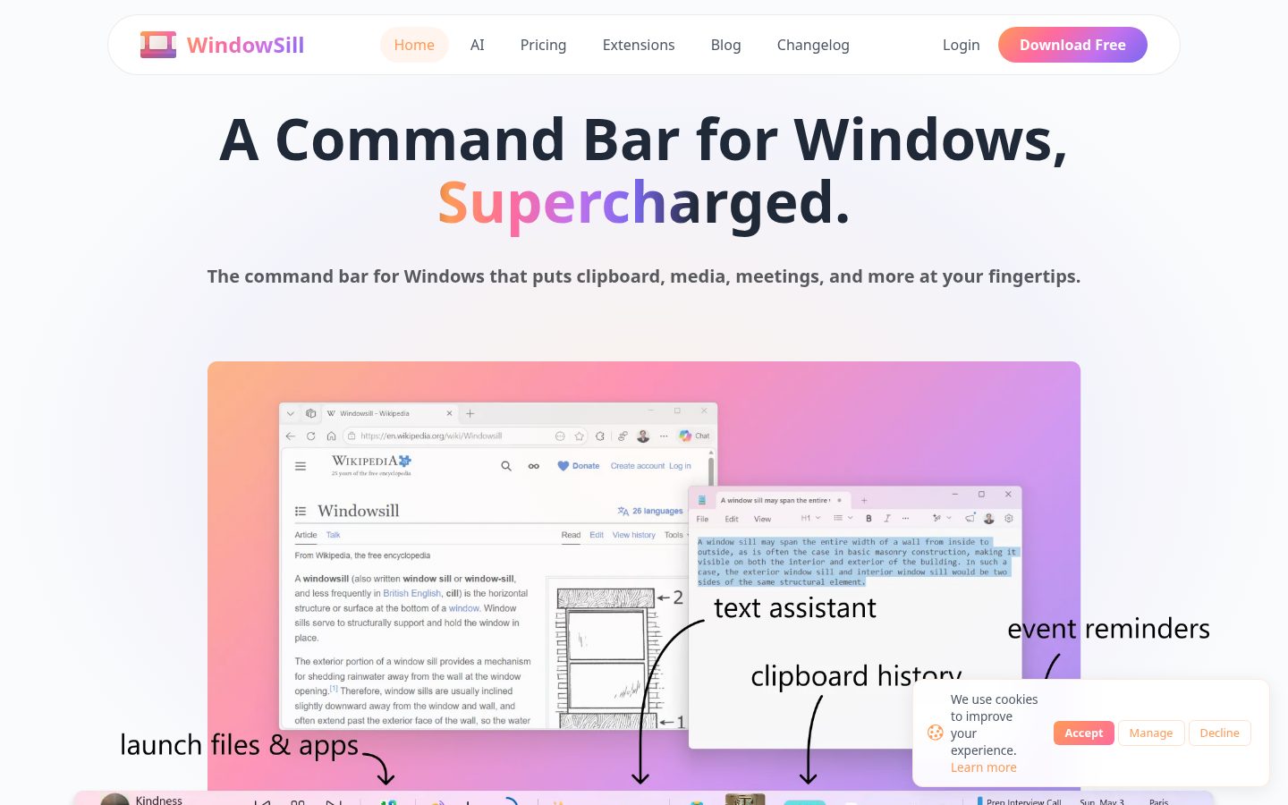 WindowSill Homepage