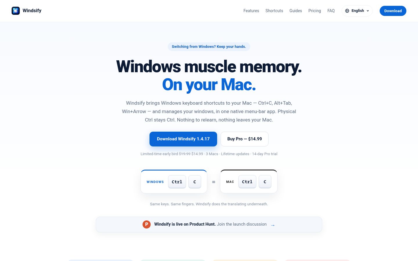 Windsify Homepage